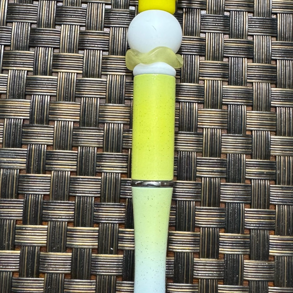 Yellow and White Craft Pen